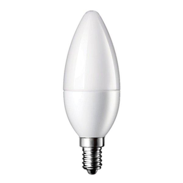 SILAMP Ampoule LED E14 6W 220V C37 180° - Blanc Froid 6000K - 8000K