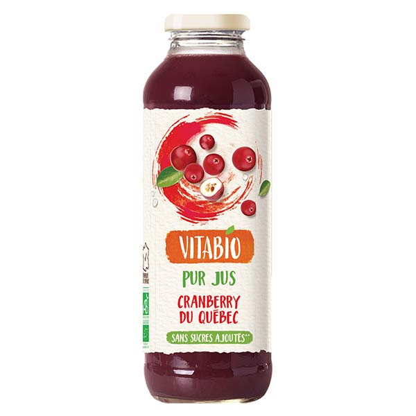 Vitabio 100% Pur Jus Cranberry Bio 50cl