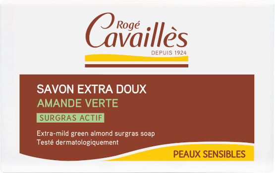 Rogé Cavaillès Savon Surgras Extra doux Amande verte 150g