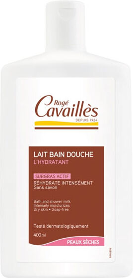 Rogé Cavaillès Lait Bain Douche Surgras Actif Hydratant 400ml