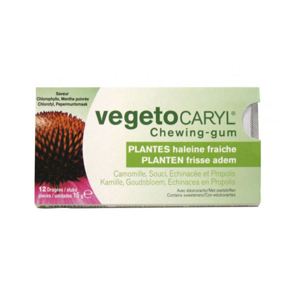 VegetoCaryl Chewing-Gum Plantes Haleine Fraîche 12 dragées