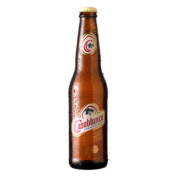 Société des Brasseries du Maroc Casablanca Premium - Bière du Maroc 5% - Bouteille 33cl