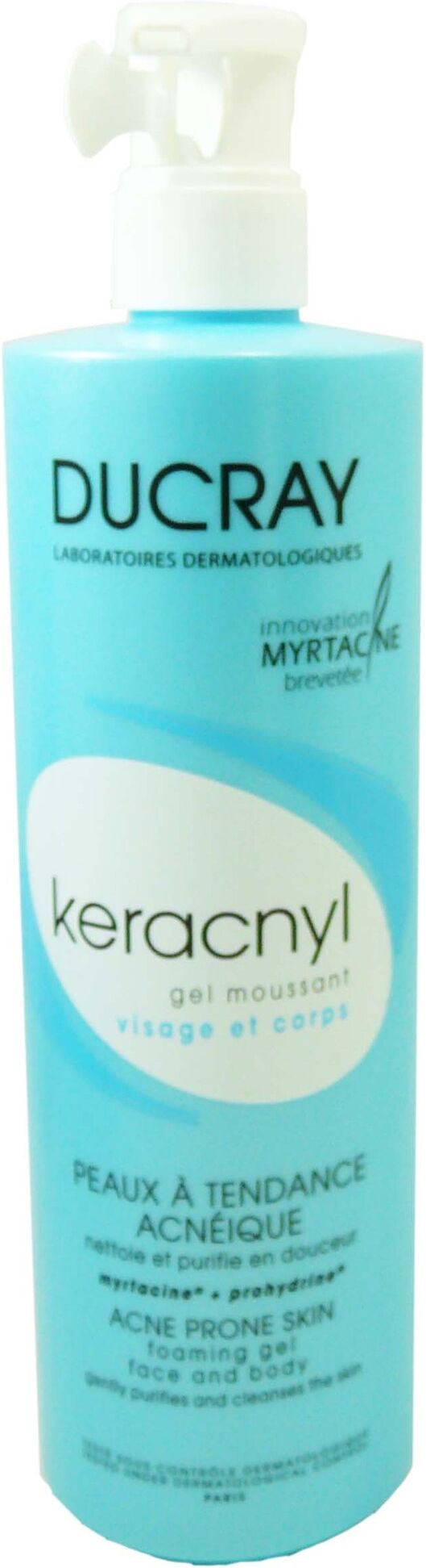 Ducray kerancyl gel moussant visage et corps 400ml