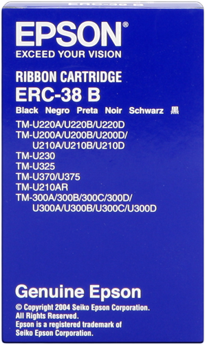 Epson ERC-38B Ruban encreur Noir(e) Original C43S015374