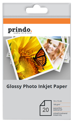 Prindo Fotopapier - Glossy Paper InkJet Papier Blanc Original PR18020A6