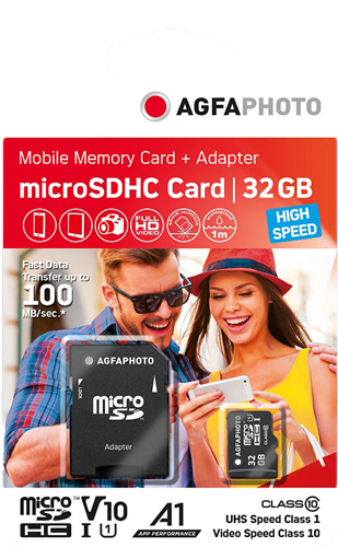Agfa Photo Mobile MicroSDHC 32 GB UHS-I U1 Accessoires informatiques  Original 10581