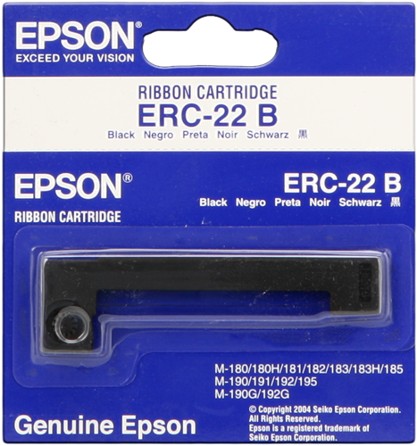 Epson ERC-22B Ruban encreur Noir(e) Original C43S015358