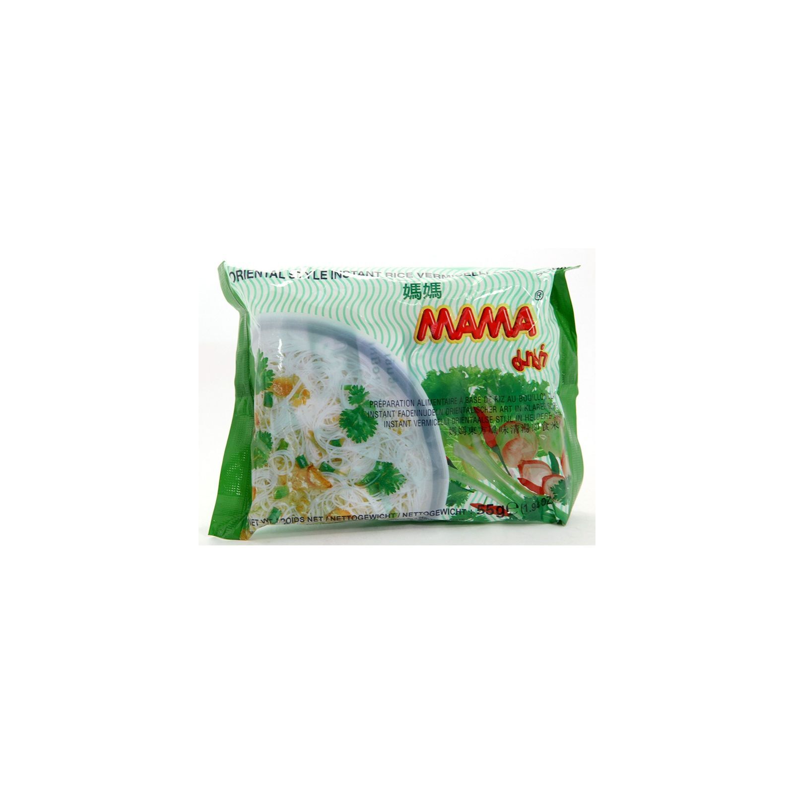Asia Marché Soupe de vermicelles aux légumes 55g Mama Lot de 10