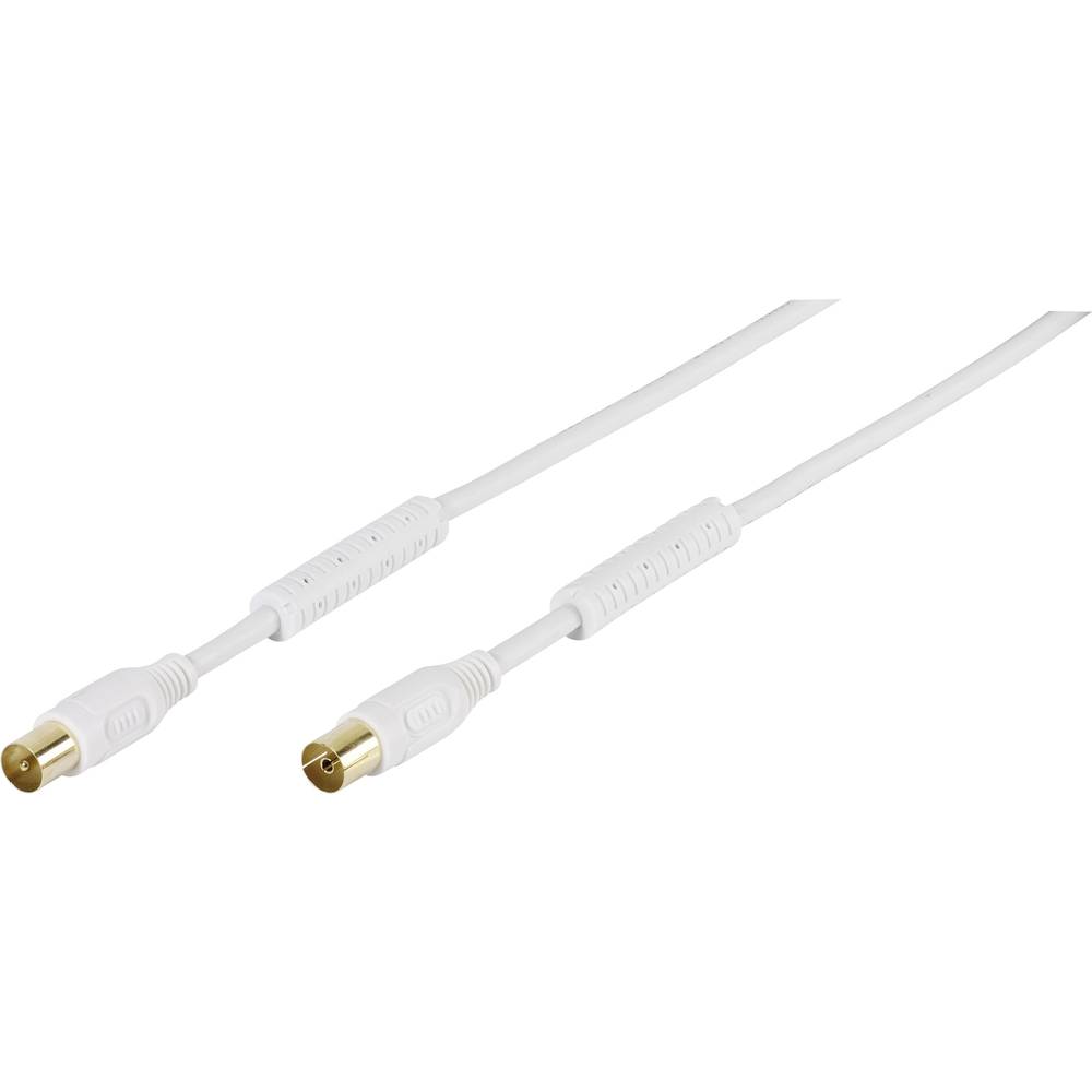 Vivanco Câble de raccordement Vivanco 48122 [1x antenne femelle 75 Ω - 1x antenne mâle 75 Ω] 7.50 m blanc