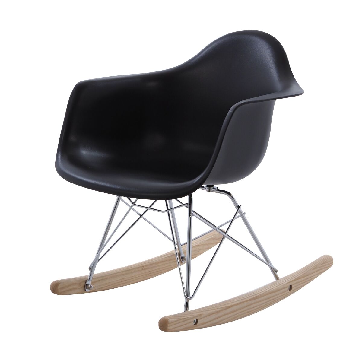 domini fauteuil à bascule RA-rod Enfants noir - 43 x 49 x 50 cm assise : 26 cm - Chrome Base de plastique Haut