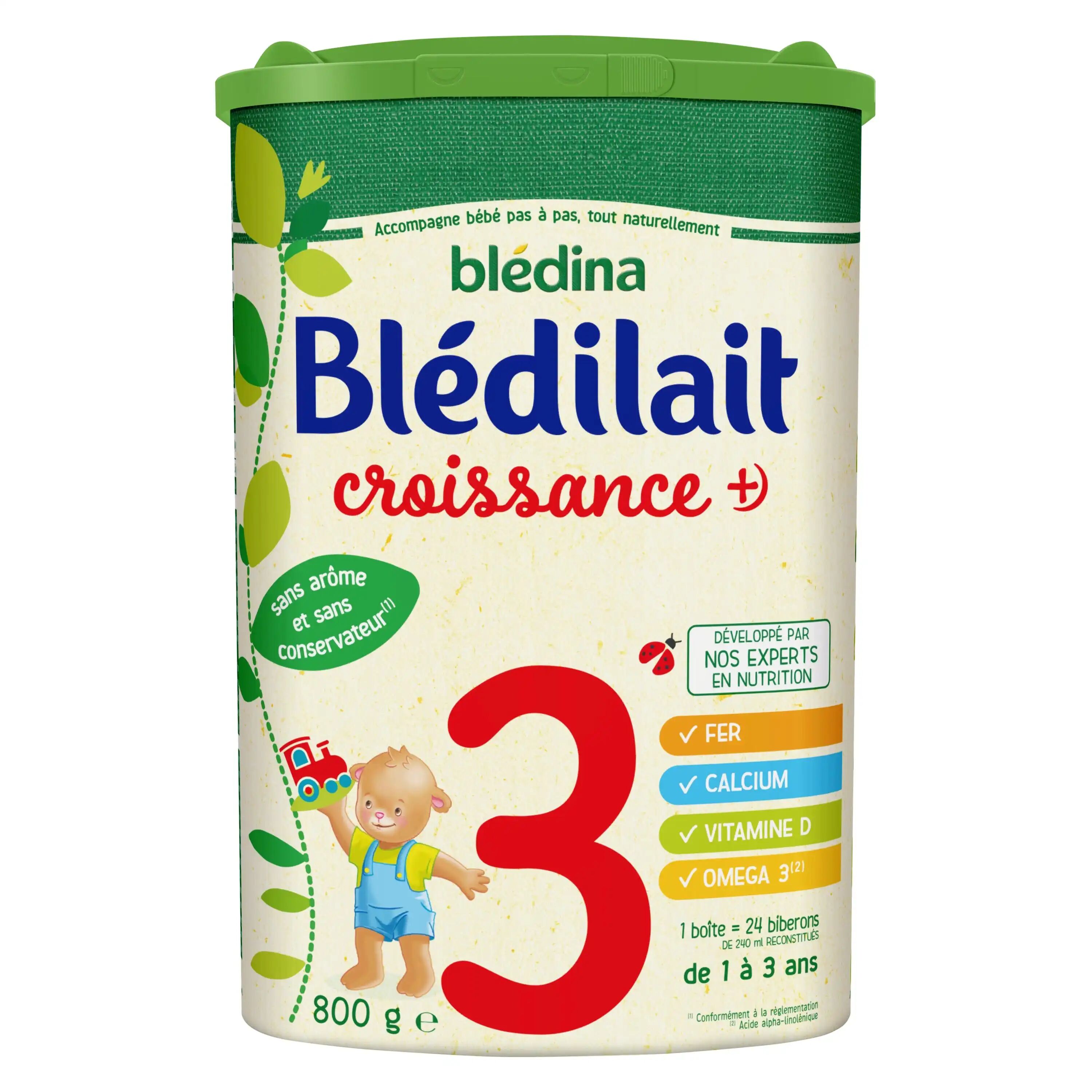 Blédina - Lait En Poudre Croissance +, 1-3 Ans, 800g - Laits Infantiles & Alimentation