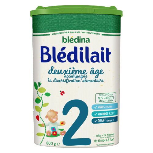 Blédina - Blédilait 2eme Âge, 800g - Laits Infantiles & Alimentation