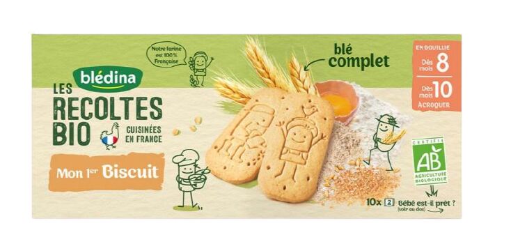 Blédina - Les Récoltes Bio - Mon Premier Biscuit, 150g - Laits Infantiles & Alimentation