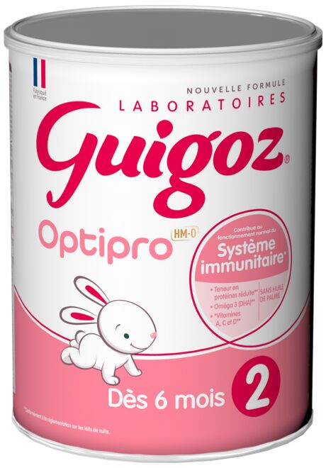 Guigoz - Optipro - Lait En Poudre 2ème Âge, 800g - Laits Infantiles & Alimentation