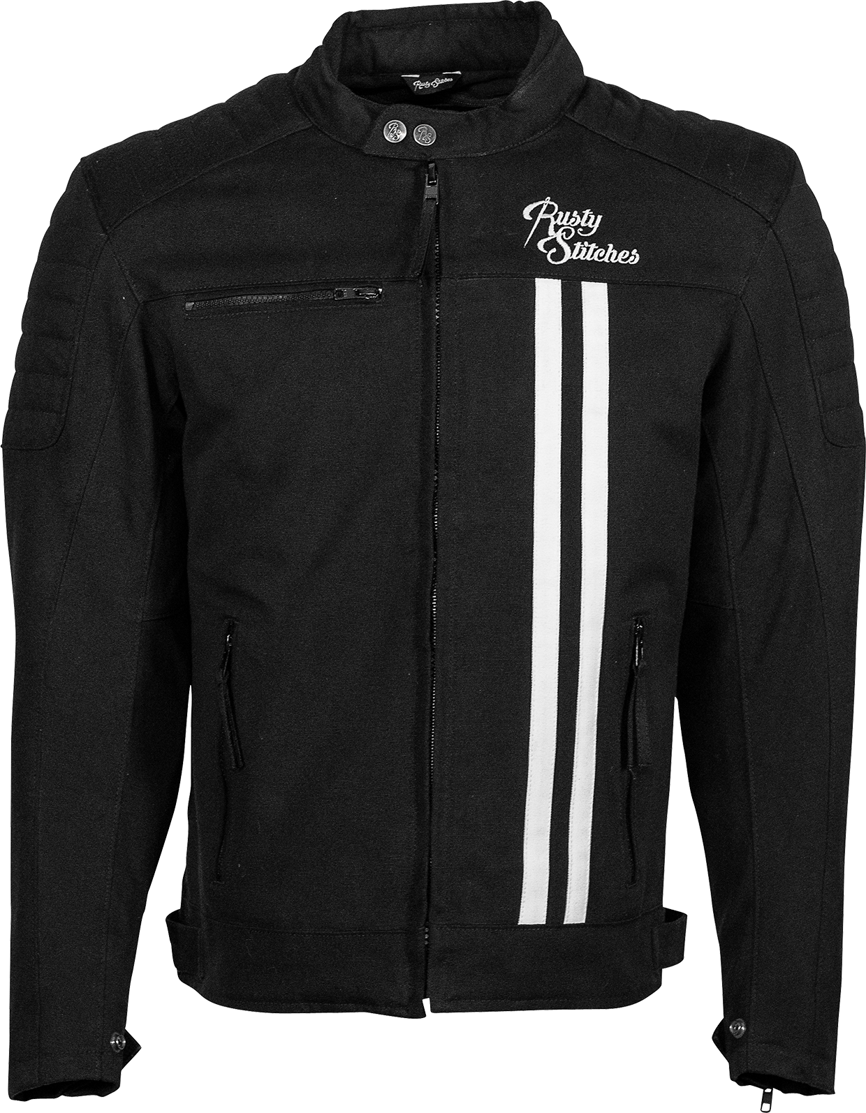 Rusty Stitches Blouson Moto Rusty Stitches Ralph Noir-Blanc M