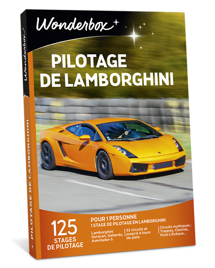 Wonderbox Coffret cadeau - Pilotage de Lamborghini - Sport & Aventure