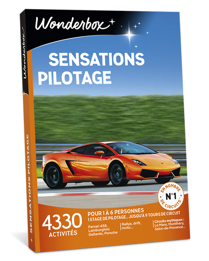 Wonderbox Coffret cadeau - Sensations Pilotage - Sport & Aventure