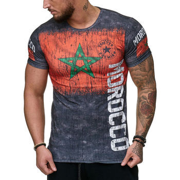 Cabin T-shirt T-shirt Maroc pour homme T-shirt Morocco gris