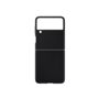 Samsung EF-VF711 - Baksidedeksel for mobiltelefon - lær - svart - for Galaxy Z Flip3 5G