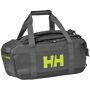 Helly Hansen H/h Scout Duffel S Black STD The large U-shaped opening helps the bag stay standing, even when empty, and the lined side pocket allows you to separate your shoes from your clothes. The bag also features hidden shoulder straps in the top lid pocket and similar to our trolley's, the main zipper is lockable for safe traveling. 