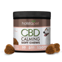 CheefBotanicals CBD Calming Chews For Dogs - HolistaPet HolistaPet CBD Calming Chews for Dogs can detangle your pups nerves and defuse panic attacks with the help of soothing ingredients L-Tryptophan, Phosphatidylcholine, Chamomile, and Broad Spectrum CBD. Created with an enticing chewy texture, these delectable bites are perfect for dogs with dental issues that have trouble with crunchy treats. Did we mention that theyre flavored with peanut butter and sweet potato? These tasty chews are perfect for any skittish dog that struggles with a phobia. Bro 