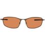 Oakley Brown Metal Whisker Sunglasses  - PEWTER W/ PRIZM BRWN - Size: UNI - Gender: male Rectangular metal-frame sunglasses in brown. Tonal lenses with 100% UV protection. Adjustable rubber nose pads. Logo hardware at temples. Rubberized trim at temple tips. Silver-tone hardware. Size: 60.16 130. Softside textile case with drawstring closure included. Supplier color: Pewter/Prizm brown 
