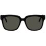 Saint Laurent Black SL M40 Sunglasses  - 003 Black - Size: UNI - Gender: female Square acetate-frame sunglasses in black. · Green lenses · Integrated nose pads · Logo hardware at hinges · Silver-tone hardware · Softside case included · Size: 54.18 140. Supplier color: Black 