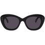 ALAÏA Black Stud Cat Eye Sunglasses  - 001 Black - Size: UNI - Gender: female Cat-eye acetate-frame sunglasses in black. · Black lenses · Integrated nose pads · Stud detailing at temples · Hardside case included · Size: 49.20 145 Supplier color: Black 