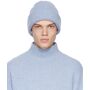 The Elder Statesman Blue Watchman Beanie  - blue ice - Size: 56 - Gender: male Rib knit cashmere beanie in blue. Rolled brim. Supplier color: Blue ice 