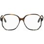 Victoria Beckham Tortoiseshell Faceted Round Optical Glasses  - 208 BrnGry - Size: UNI - Gender: female Modified round acetate-frame optical glasses in tortoiseshell. · Integrated nose pads · Leather pouch included · Size: 57.15 140. Supplier color: Brown/Grey 