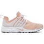 Nike Pink Air Presto Sneakers  - Pink Oxford/Pink Oxf - Size: 36 - Gender: female Low-top bonded jersey sneakers in pink. Rubberized trim in white throughout. Tonal rubberized trim and Swoosh embroidered in silver-tone at round toe. Lace-up closure in white. Rubberized logo patch in white at tongue. Elasticized collar. Embossed logo and Swoosh at inner side. Tonal grosgrain pull-loop featuring rubberized stripe in silver-tone at heel collar. Logo printed in silver-tone at heel counter. Foam rubber midsole in white featuring tonal rubberized Swoosh at outer side. Treaded rubber outsole in grey. Supplier color: Pink oxford/White 