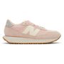 New Balance Pink 237 Sneakers  - Pink - Size: 37.5 - Gender: female Low-top mesh and suede sneakers in pink. Grained leather logo appliqué in white at sides. · Lace-up closure · Textile logo patch at tongue · Padded collar · Logo printed at grey grained leather heel tab · Foam rubber midsole in off-white · Treaded rubber outsole in tan Supplier color: Pink 