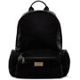 Dolce & Gabbana Black Nylon Sicilia DNA Backpack  - 80999 NERO - Size: UNI - Gender: male Garment-dyed nylon faille backpack in black. Tonal faux-leather and webbing carry handle at top. Twin adjustable webbing padded cinch shoulder straps. Compartment with two-way zip closure featuring zippered pocket and logo plaque at face. Compartment with two-way zip closure at sides. ID pocket at tonal padded mesh back face. Two-way zip closure at main compartment. Textile lining featuring leopard pattern in black and tones of grey. Gunmetal-tone, gold-tone, and silver-tone hardware. Approx. 16 length x 17 height x 8 width. Supplier color: Black 