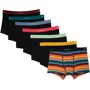 Paul Smith Seven-Pack Multicolor Artist Trunk Boxers  - 79 BLACKS - Size: Large - Gender: male Assorted pack of seven stretch cotton jersey boxers in multicolor. · Mid-rise · Logo-woven elasticized waistband Supplier color: Blacks 