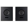Ojas SSENSE Exclusive Black Wood Bookshelf Speakers  - BLACK - Size: UNI - Gender: unisex Pair of wood speakers in black. - Coaxial 8 woofer and 2 tweeter - Compatible with 3 - 100 W power amplifier - 50 Hz - 18 kHz frequency response - 98 dB sensitivity - 6 - 8 ohms nominal impedance - H16 x W14 x D12.5 in Available exclusively at SSENSE. Supplier color: Black 