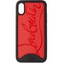 Christian Louboutin Black & Red Loubiphone Sneakers iPhone X/XS Case  - CM4H BLKRED - Size: UNI - Gender: unisex Rigid iPhone X/XS case in black. Signature logo-embossed panel in red at face. Approx. 3 length x 5.75 height. Supplier color: Black/Red 