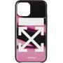 Off-White Black Arrows Liquid Melt iPhone 11 Pro Case  - Fuchsia Whi - Size: UNI - Gender: unisex Rigid rubber phone case in black featuring graphic pattern printed in pink. Logo graphic printed in white at face. Approx. 3 length x 5.75 height. Supplier color: Fuchsia/White 