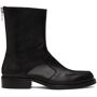 Rhude Lock Boots  - BLACK0372 - Size: 42 - Gender: male Calf-high suede boots in black. Square toe. Zip closure at heel. Tonal stacked leather heel. Tonal leather outsole. Silver-tone hardware. Supplier color: Black 