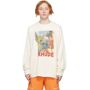 Rhude Off-White Angel T-Shirt  - VTG WHITE - Size: Large - Gender: male Long sleeve cotton jersey T-shirt in off-white. · Rib knit at crewneck collar · Printed logo graphic in multicolor at front Supplier color: Vintage white 