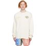 Rhude Off-White Crest Long Sleeve T-Shirt  - VTG WHITE - Size: Large - Gender: male Long sleeve cotton jersey T-shirt in off-white featuring logo graphic printed in multicolor at chest and back. Supplier color: Vintage white 