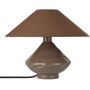 Los Objetos Decorativos Brown Conical Table Lamp  - Brown - Size: UNI - Gender: unisex Handcrafted sculptural borosilicate glass table lamp in brown. Tonal plain-woven cotton shade. · Textile-covered cable in black · Compatible with Type A, Type B, and Type C wall sockets · E14 bulbs required · 250V · Cable: L68 in · H9 x W13.75 x D13.75 in / 0.7 kg Each item is unique. Please note shape, coloration, and finish may vary slightly. Supplier color: Brown 