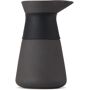 Stelton Black Theo Milk Jug, 0.35 L  - Black - Size: UNI - Gender: unisex Stoneware milk jug in black with heat-insulating silicone grip. · Dishwasher safe · H14.5 x D9 cm Supplier color: Black 