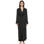 SKIMS Black Silk Sleep Robe  - Onyx - Size: Extra Small - Gender: female Long sleeve stretch silk satin robe in black. · Shawl collar · Self-tie fastening · Patch pockets at waist Supplier color: Onyx 