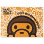 BAPE Orange Milo Coloring Book  - CMLX - Size: UNI - Gender: unisex Paper coloring book featuring logo graphic in orange, brown, and white. Includes set of 12 assorted colored pencils. L11.5 x H8 in Supplier color: Orange/Brown 