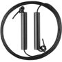 CW&T Black Forever Jump Rope  - BLACK ALUM - Size: 2X-Small - Gender: unisex Leather jump rope in black. Tonal aluminum weighted handles. - L120 in interchangeable rope - H6 x W1 in / 0.4 lb handles Supplier color: Black 