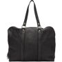 Guidi Black Small Weekender Duffle Bag  - BLACK - Size: UNI - Gender: male Grained horse leather duffle bag in black. Twin carry handles at top. Two-way zip closure at main compartment. Zippered pocket at interior. Unlined. Antiqued silver-tone hardware. Approx. 20.5 length x 14 height x 4.75 width. White canvas tote bag included. Supplier color: Black 