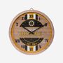 FOCO Boston Bruins Barrel Wall Clock Tick. Tock. Don't let the clock hit zero on your chance to spice up your fancave. This Boston Bruins Barrel Wall Clock lets you show off your top-notch team spirit, and also tells you what time it is. But let's be honest. We all know it's always game time. Features Team logo and colors on display so others can bask in the glory of your fandom when they check the time Distressed wood texture that will look great in your fancave Team name across face so everyone knows who you're rooting for Year of establishment on display (aka the first year anything mattered) Roman numerals to look a little fancier Details Diameter: Approximately 12 in. Officially licensed Imported 