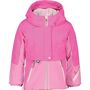 Obermeyer Girls' Stormy Jacket - 2 - Pink PWR- Women The Obermeyer Girls' Stormy Jacket is a protective jacket for the Snow and cold of the winter. Start of strong with HydroBlock fabric, designed to provide waterproof, breathable protection against the weather. Snow, wind or rain won't get through so your kiddo can continue playing in the backyard, on the slopes or at the playground. Synthetic Insulation is packed in at the body, with lighter Insulation at the sleeves and hood to help with temperature regulation. Zippered pockets secure mittens, gloves or small treasures and a fleece lining at the chin, neck and ear-warmers add comfort and heat. Features of the Obermeyer Girls' Stormy Jacket Attached hood Stretch inner hood gasket Fleece earwarmers in.I-Growin. extended wear system Full-motion articulation Reflective logo Reflective trim Reflective zipper pull YKK Zipper Zipper handwarmer pocket Sleeve pocket Integrated clips to retain mittens/gloves Adjustable, water-resistant powder skirt Water-resistant powder skirt with elastic hem Interior windguard Fleece chin warmer Fleece lined collar Elastic cuffs Fleece lined cuffs Interior stash pocket Interior pass pocket Accessory ring Working compass Fabric Details HydroBlock sport 100% Polyester twill weave 