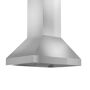 ZLINE Kitchen and Bath ZLINE 48 in. Remote Blower Island Mount Range Hood in Stainless Steel (597i-RS-48-400), Silver ZLINE 36 in. 400 CFM Remote Blower Wall Mount Range Hood in Stainless Steel (597i-RS-48-400) meets make-up air requirements, while maintaining a powerful yet quiet high-performance motor and modern design. This hood's high-performance 4-speed motor will provide all the power you need to quietly and efficiently ventilate your kitchen while cooking. The motor for this hood is remotely installed in an attic or crawl space to provide powerful venting with significantly reduced noise in your kitchen. Modern features, including built-in lighting and dishwasher-safe stainless steel baffle filters for easy clean-up, will make using this hood a simple, enjoyable experience for years to come. ZLINE Hoods are ETL Listed and have one of the easiest installations in the industry. Includes two(2)-16 in. telescoping chimney pieces for approximately 8-9 ft. ceilings. Chimney Short Kits and Extensions (not included) are available for shorter or taller ceilings. ZLINE stands by all products with its Manufacturer Parts Warranty. 