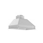 ZLINE Kitchen and Bath ZLINE 34  Remote Blower Ducted Range Hood Insert in Stainless Steel (721-RD-34), Brushed 430 Stainless Steel The ZLINE 721-RD-34 is a 34 in. professional wall mount range hood insert with a remote blower with a modern design and built-to-last quality, making it a great addition to any kitchen. This hood's high-performance, 700 CFM 4-speed motor will provide all the power you need to quietly and efficiently ventilate your stove while cooking. The motor for this hood is remotely installed in an attic or crawl space to provide powerful venting with significantly reduced noise in your kitchen. With its classic 430 grade stainless steel, this range hood contains rust, temperature, and corrosion-resistant properties to ensure a durable vent hood that will last for years to come. Enjoy modern features, including built-in LED lighting for an illuminated culinary experience and dishwasher-safe stainless steel baffle filters for easy clean-up. This wall mount range hood insert has a ducted vent with easy, simple installation. Experience Attainable Luxury in the heart of your home, with a ZLINE range hood. ZLINE Kitchen and Bath stands by all products with its manufacturer parts warranty. The 721-RD-34 ships next business day when in stock. Color: Brushed 430 Stainless Steel. 